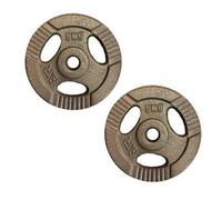 FXR Sports Standard 1" Tri-Grip Cast Iron Weight Plates - 2 X 5Kg