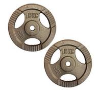 FXR Sports Standard 1" Tri-Grip Cast Iron Weight Plates - 2 X 7.5Kg