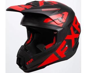FXR Torque Team Snowmobile Helmet, black-red, size XS for Men