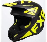 FXR Torque Team Snowmobile Helmet, black-yellow, size L for Men