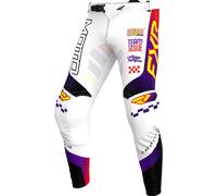 FXR Podium Youth Motocross Pants, white-purple, size XL