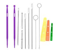 FXSDYHY 13pcs Drawstring Threader Tools,Quilting Accessories,Metal and Plastic Threading Tool Set,Sewing Tools,Flexible Drawstring Threader for Easy Hoodie Jacket, Pants,Bags,Coats and Sweaters