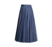FXSMCXJ Long Skirt High Waist Pink Tulle Skirt Vintage For Women Black Long Tulle Skirts Women Puffy Pink Maxi Mesh Skirt-royal Blue-90cm-elastic Waist