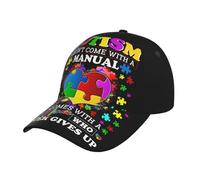 Fxuyyok Autism Baseball Hat Unisex Adult Adjustable Autism Awareness Cap Hat for Women Men
