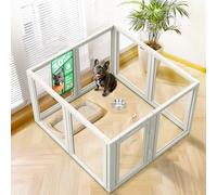 FXW AuraSpace Indoor Dog Playpen for Puppies and Small Dogs, 30 Inch, 8 Panels, White