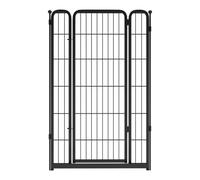 fxw Homeplus Unleashed Dog Playpen Designed for Indoor Use, 1 Add-on Gate, 114cm Height for Large Dogs, Black │Patented