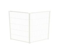 fxw Homeplus Unleashed Indoor Dog Playpen - Stress-Free and Safe Play, Heavy Duty 100cm Height 2 Panels Dog Pen for Medium and Large Dogs, White│Patent Pending