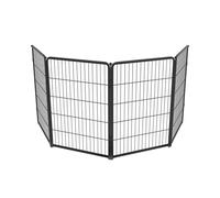 fxw Homeplus Unleashed Indoor Dog Playpen - Stress-Free and Safe Play, Heavy Duty 100cm Height 4 Panels Dog Pen for Medium and Large Dogs, Black│Patent Pending