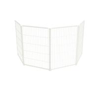 fxw Homeplus Unleashed Indoor Dog Playpen - Stress-Free and Safe Play, Heavy Duty 100cm Height 4 Panels Dog Pen for Medium and Large Dogs, White│Patent Pending