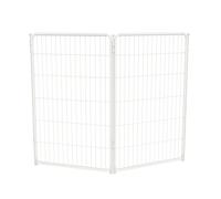 fxw Homeplus Unleashed Indoor Dog Playpen - Stress-Free and Safe Play, Heavy Duty 114cm Height 2 Panels Dog Pen for Large Dogs, White│Patent Pending