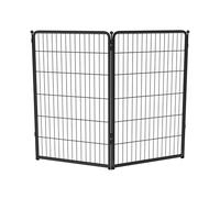 fxw Homeplus Unleashed Indoor Dog Playpen - Stress-Free and Safe Play, Heavy Duty 114cm Height 2 Panels Dog Pen for Large Dogs, Black│Patent Pending