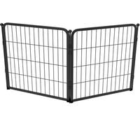 fxw Homeplus Unleashed Indoor Dog Playpen - Stress-Free and Safe Play, Heavy Duty 60cm Height 2 Panels Dog Pen for Puppy and Small Dogs, Black│Patent Pending