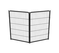 fxw Homeplus Unleashed Indoor Dog Playpen - Stress-Free and Safe Play, Heavy Duty 80cm Height 2 Panels Dog Pen for Small and Medium Dogs, Black│Patent Pending