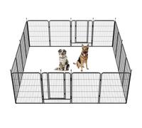 fxw Instant Unleashed Dog Playpen, Portable Pet Fence for Outdoor, RV Trips, and Camping, 100cm, 16 Panels for Medium and Large Dogs│Patented