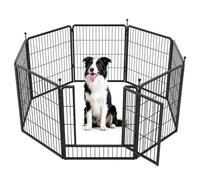 fxw Instant Unleashed Dog Playpen, Portable Pet Fence for Outdoor, RV Trips, and Camping, 80cm, 8 Panels for Small and Medium Dogs│Patented