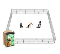 FXW MiniPaws Unleashed Dog Playpen, Expandable & Portable Design for Yard, RV Camping and Indoor Use, for Small and Medium Dogs, 80 cm 32 Panels
