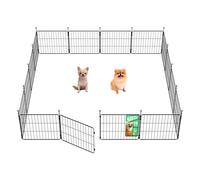 FXW MiniPaws Unleashed Dog Playpen for Yard & RV Camping, Expandable 50cm 16 Panels for Puppies and Small Dogs, Portable for Indoor and Outdoor Use