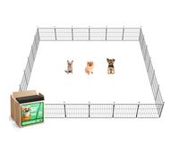 FXW MiniPaws Unleashed Dog Playpen for Yard & RV Camping, Expandable 50cm 24 Panels for Puppies and Small Dogs, Portable for Indoor and Outdoor Use