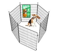 FXW MiniPaws Unleashed Dog Playpen, Indoor Exercise Pen with Expandable & Portable Design, for Small and Medium Dogs, 80cm 6 Panels