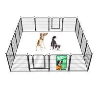 FXW Rollick Unleashed Dog Playpen for Indoor, Yard, RV Camping, 32 inch 16 Panels for Small and Medium Dogs, Black│Patented