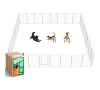 FXW Rollick Unleashed Dog Playpen for Indoor, Yard, RV Camping, 50 inch 32 Panels for Large Dogs, White│Patented