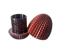 fxwtich 2025 New 3D Printed Maze Egg Money Puzzle Maze Toy Fidget Box Gift Easter Decoration Red Black