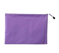 fxwtich Document Holder Waterproof File Container Oxford Cloth Bag with Zipper Large Capacity Lanyard Design Storage Office Purple A4