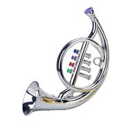 fxwtich Educational Musical Toy Kids Trumpet Sure Here's A Product Title for Listing Instruments Toddlers Mini Saxophone French Horn Children Music Learning Silver A