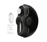 fxwtich Electric Nail Clippers,Ergonomic Nail Scissors Electric Clipper Polisher with LED Light 2-Speed Rechargeable 2-In-1 Automatic Fingernail File Baby Kids Adults Seniors Manicure Trimmer Black