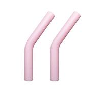 fxwtich Reusable Metal Straws Flexible 2pcs Silicone Straw Tips Covers for Food-Grade Protectors Temperature Pink