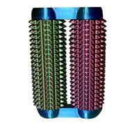 fxwtich Spiky Fidget Roller Toy for Adults & Teens - Sensory Stress Relief & Anxiety Relief Tool, Portable Handheld Design for Office/Home Use, Durable 7.5x5cm Red & Blue & Green