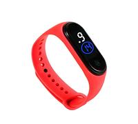 fxwtich Watch LED Sports Wrist Watch Bracelet Touch Screen Eco-Friendly, Red, Dial Style