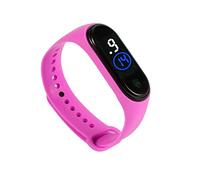 fxwtich Watch LED Sports Wrist Watch Bracelet Touch Screen Eco-Friendly, Rose Red, Dial Style