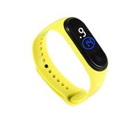 fxwtich Watch LED Sports Wrist Watch Bracelet Touch Screen Eco-Friendly, Yellow, Dial Style