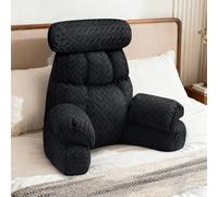 FXXUDVNIIN Back Pillow for Bed Sitting up - with 9.4" Armrest, for Reading, Gaming, Relaxing. Also Serves as tv Pillows for Sitting in Bed, Floor Pillow & Back Support for Adults.