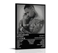 FXZFDCD Chris Brown Legendary Singer Famous Singer Canvas Poster Wall Art Decorative Painting Bedroom Painting Posters 12x18inch(30x45cm) Frame-style