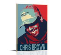 FXZFDCD Chris Brown Legendary Singer Famous Singer Canvas Poster Wall Art Decorative Painting Bedroom Painting Posters 08x12inch(20x30cm) Frame-style