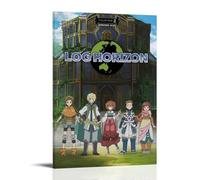 FXZFDCD Log Horizon Classic Popular Anime And Animation Canvas Poster Wall Art Decorative Painting Bedroom Painting Posters 20x30inch(50x75cm) Frame-style