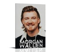 FXZFDCD Morgan Wallen Legendary Singer Famous Singer Canvas Poster Wall Art Decorative Painting Bedroom Painting Posters 24x36inch(60x90cm) Frame-style