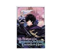 FXZFDCD My Status As An Assassin Obviously Exceeds The Hero's Classic Popular Anime And Animation Canvas Poster Wall Art Decorative Painting Bedroom Painting Posters 12x18inch(30x45cm) Unframe-style