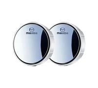 FXZNB 2 round blind spot mirrors, HD glass and ABS housing. Wide-angle convex rearview mirror, for Mazda 2 3 5 6 6e,White