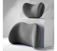 FXZNB Super Cozy Lumbar Support Pillow, Lumbar Pillow with Breathable Removable Cover, Back Support for Back Pain Relief,for McLaren 600LT Spider 2019-2025.,Grey