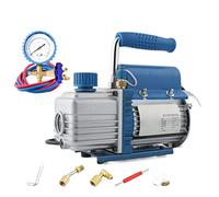 FY-1H-N Refrigerant Vacuum Pump Miniature Rotary Vane 2PA Ultimate Vacuum Air Conditioning Refrigeration Vacuum Pump(1pump 2pipe1gauge)