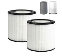 FY0194 Replacement True HEPA Filter Compatible with Philips AC0820/ 30 AC0820/ 10 AC0830/ 10 AC0819/ 10 800 Series Air Purifier, 2pcs Replace Part FY0194/30, H13 Air Clean