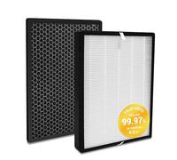 FY2422/30 FY2420/30 Replacement Filter Set Compatible with Philips Air Purifier AC2889 AC2887 AC2882 Series 2000i, AC3829 Series 3000i, With 1 HEPA Filter and 1 Activated Carbon Filter