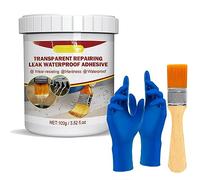 FYANER Invisible Waterproof Agent, 100/300/500ML Super Strong Bonding Sealant - Invisible Waterproof Anti Leakage Agent Wall Mending Repair-Transparent Repairing Leak Waterproof Adhesive (1 Pack)