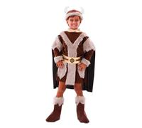FYASA EUROCARNAVALES Viking Costume Brown Boy - Brown - 10 to 12 Years (139-155 cm)