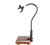 Fybida Pet Hair Dryer Rack Pet Hair Dryer Holder Grooming Adjustable Gooseneck Third Arm Hose Tube Holder Dog Grooming Stand Holder Aluminum Alloy with Clamp Mount