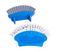Fybida Plastic Playing Card Holders with Stable Base and Comfortable Grip Ideal for Kids and Adults Keeps Hands Free and Cards Organized, Great for Card Games Like Bridge, Go Fish, and Poker