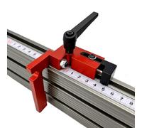 FYBlossom 75 Type Guide Rail Stop Miter Rail Stop, 75 Type Miter Track Stop T-Track Woodworking Limiter Hand Tools Aluminium Alloy Slide Locator Miter T-Slot Stop Device (75 Type)